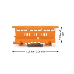 Adaptateur de fixation pour série 221 4mm² orange - Wago | 221-500
