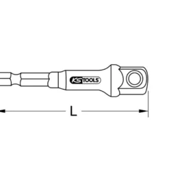 Adaptateur porte-douilles 1/4'', 1/2'' KS Tools | 514.1108