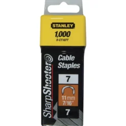 AGRAFES CAVALIERS 14MM TYPE 7 - BOITE DE 1000 PIÈCES STANLEY 1-CT109T