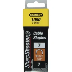 Agrafes cavaliers 12 mm type 7 - boîte de 1000 pièces - STANLEY | 1-CT108T