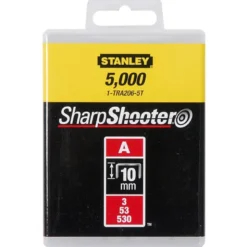 AGRAFES 6MM TYPE A - BOITE DE 5000 PIÈCES STANLEY 1-TRA204-5T