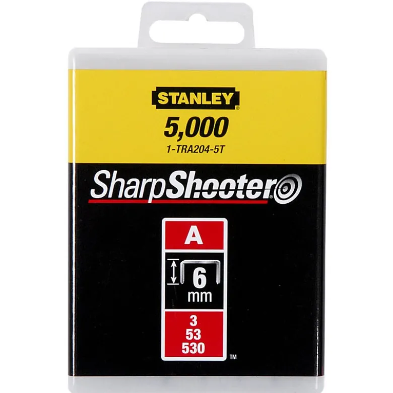 Agrafes 12 mm type A - boîte de 1000 pièces - STANLEY | 1-TRA208T
