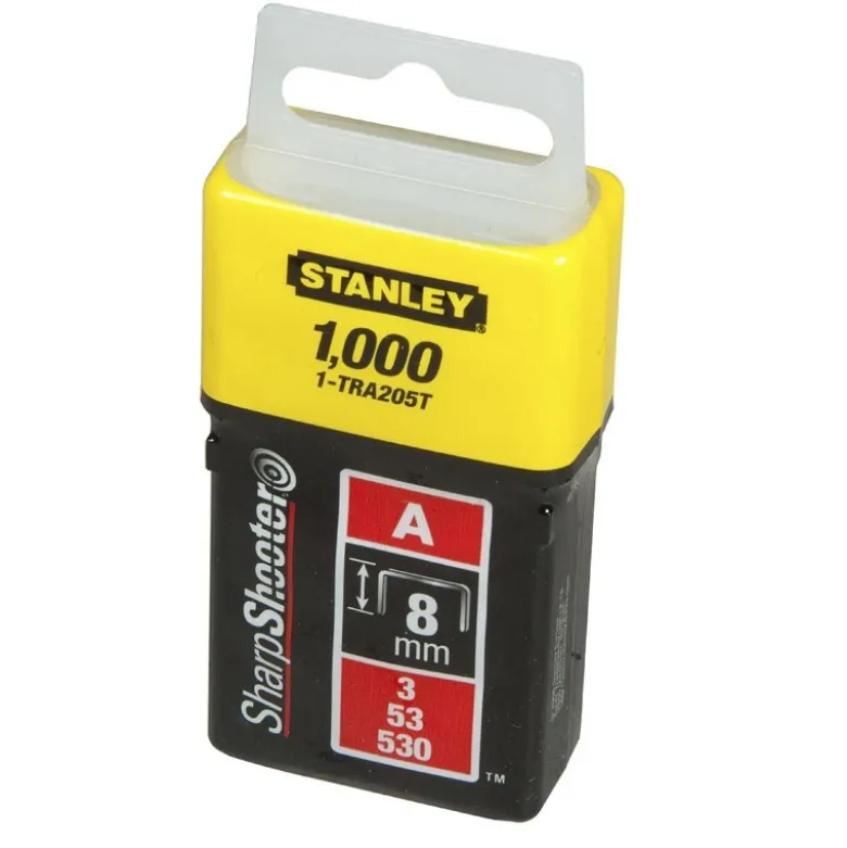 Agrafes 12 mm type A - boîte de 1000 pièces - STANLEY | 1-TRA208T