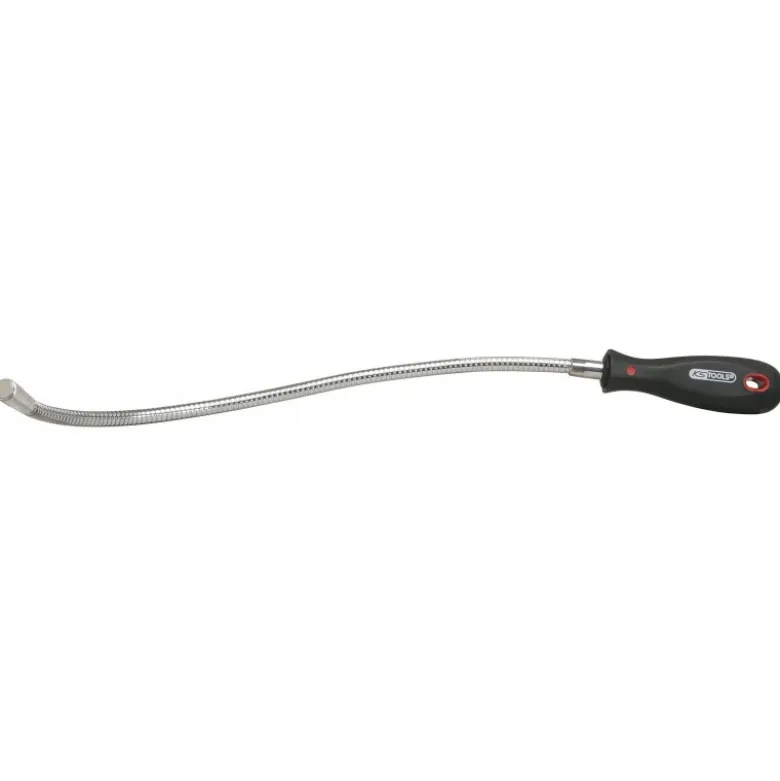Aimant capacité 2 Kg , avec tige fléxible, manche bi-composant - KS Tools | 550.1026