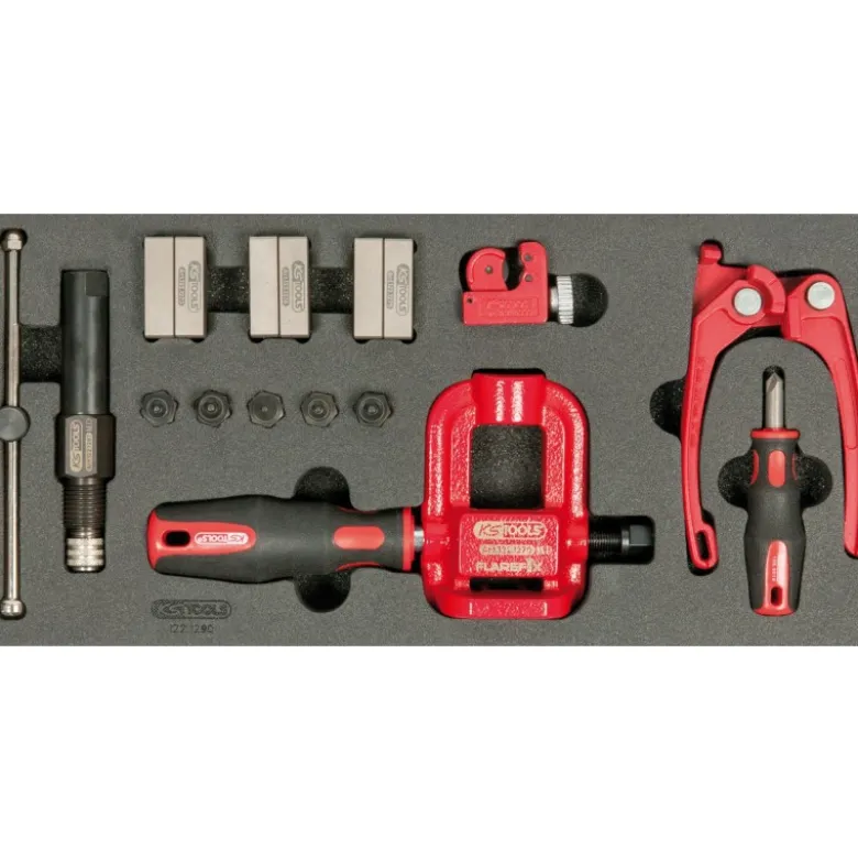 Appareil à collet pour durite de frein, 15 pcs - KS Tools | 122.1290