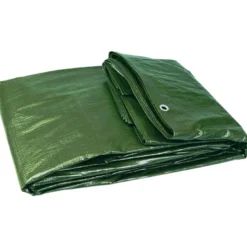 BACHE PLASTIQUE 6X8M RENFORCEE VERTE (120 G/M2 ENV.) TALIAPLAST | 390108