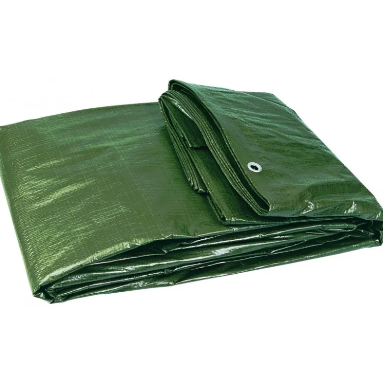 BACHE PLASTIQUE 4X5M RENFORCEE VERTE (120 G/M2 ENV.) TALIAPLAST | 390101