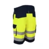 Bermuda - HIBANA - 60% CO/40% PES 270g/m2 + Stretch - Jaune HV/Marine - COVERGUARD | 5HBS160