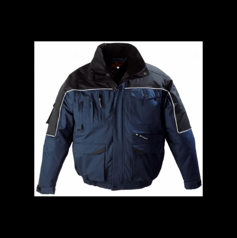 Blouson multipoches RIPSTOP - marine / noir - manches amovibles - Coverguard | 5BMRN