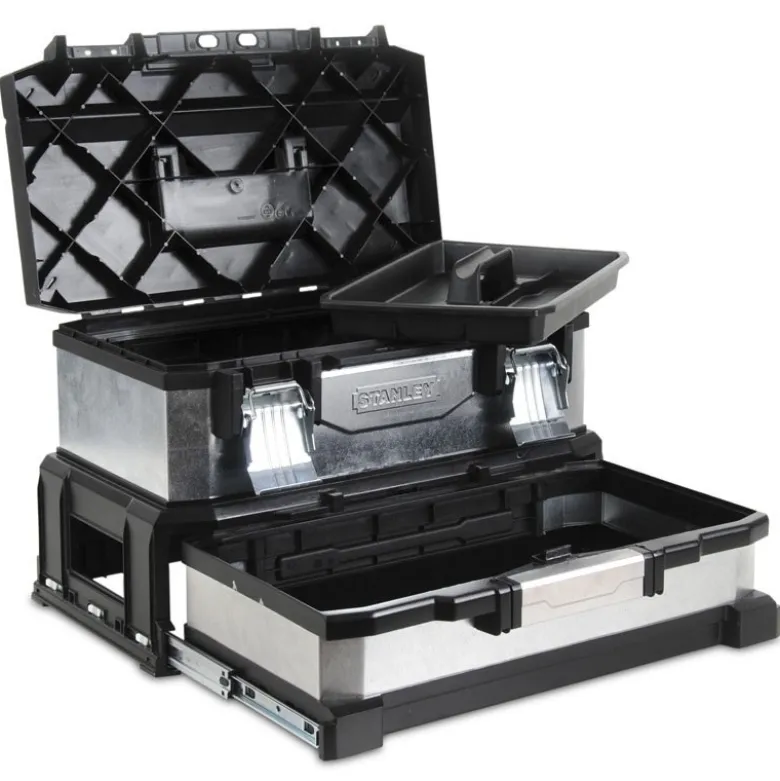 BOITE, CAISSE A OUTILS A TIROIR BI MATIÈRE GALVANISEE 51CM STANLEY 1-95-830