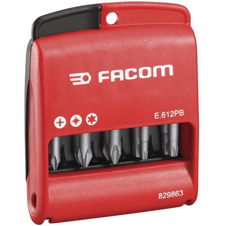 BOITE DE 10 EMBOUTS 50 MM (PH, PZ, TORX) FACOM | E.612PB