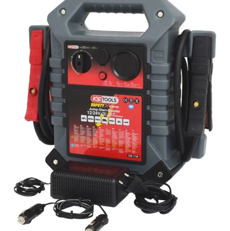 Booster à batterie 12 V + 24 V, 1400 A - KSTools | 550.1720