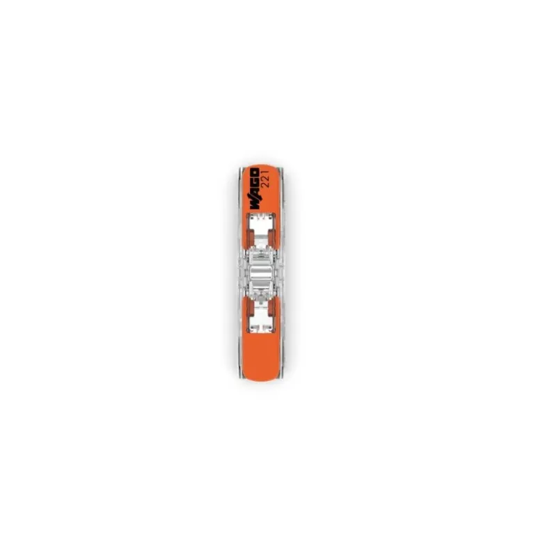 Borne à levier WAGO 221 Inline 2x4mm² à leviers souple & rigide - Wago | 221-2411