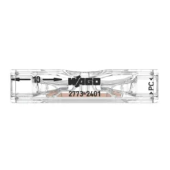 Borne WAGO 2773 Inline 2x4mm² rigide - Wago | 2773-2401