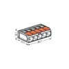 Borne WAGO 221 5x6mm² à leviers souple & rigide - Wago | 221-615