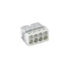 Borne WAGO 2273 - 8 x 0,5 à 2,5mm² Transp. / Gris - Wago | 2273-208