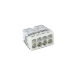 Boîte de 10 bornes WAGO 2273 - 8 x 0,5 à 2,5mm² Transp. / Gris - Wago | 2273-208/995-010