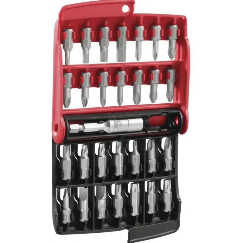 BOÎTE DE 28 EMBOUTS (FENTE, PH, PZ, 6 PANS, TORX) FACOM | E.120PB