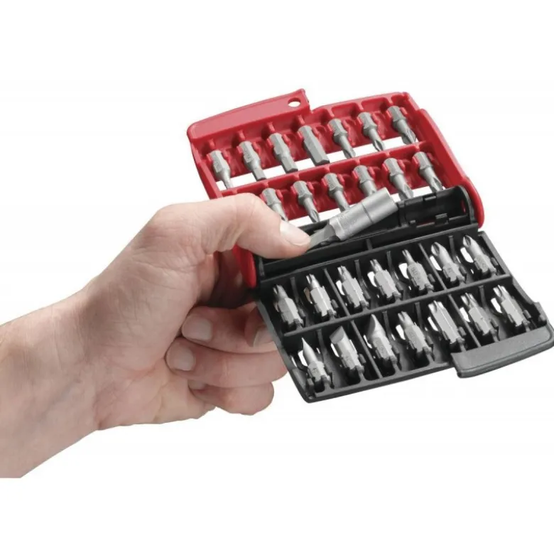 BOÎTE DE 28 EMBOUTS (FENTE, PH, PZ, 6 PANS, TORX) FACOM | E.120PB