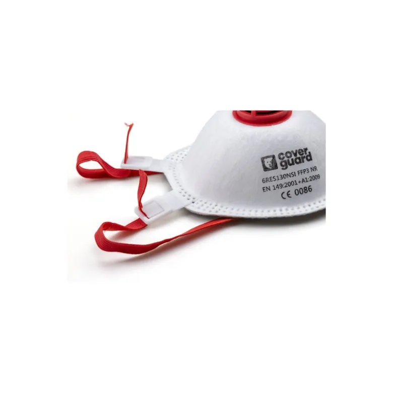 Boîte de 10 masques FFP3 NR anti-poussières avec valve - COVERGUARD | 6RES130
