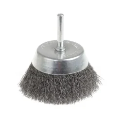 Brosse boisseau à fils acier ondulés pour perceuses Ø 63mm, Ø fil 0,3mm, Ø tige 6mm, Qté 1 Makita | D-39920