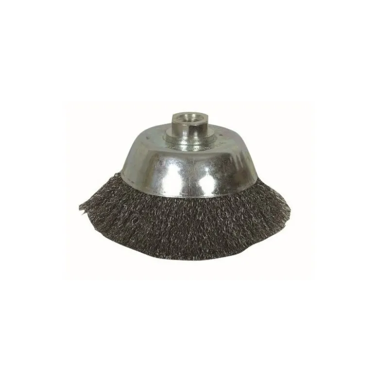 Brosse conique coupe fil ondulé pour meuleuse de diamètre 230 mm - Sodise | 15588