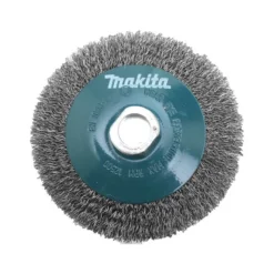 Brosse conique à fils acier ondulés pour meuleuse Ø 115mm, Type Fils ondulés 0,3mm, Alésage M14, Qté 1 Makita | D-39849