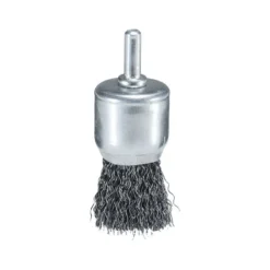 Brosse pinceau à fils acier ondulés pour perceuses Ø 30mm, Ø fil 0,3mm, Ø queue 6mm, Qté 1 Makita | D-40032