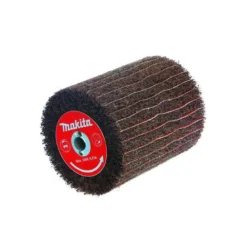 Brosse texture abrasive (fibres) et lamelles papier abrasif - grain 120 - Makita 9741 | P-19233