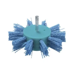Brosse éventail à fils nylon pour perceuses Ø 100mm, Grain 80, Ø queue 6mm, Qté 1 Makita | D-45749