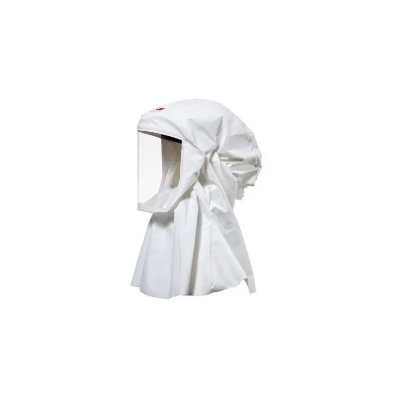 Cagoule légère blanche résistante aux produits chimiques 3M™ Versaflo™ S-533L avec harnais standard 3M | 7000000147
