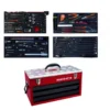 Caisse à outils métallique, kit d'outils aviation - 129 pcs - Bahco | 1483KHD3RB-FF1