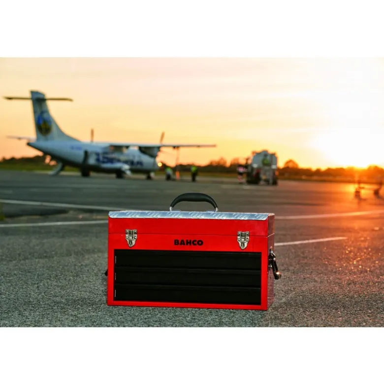 Caisse à outils métallique à 4 tiroirs, pour usage intensif - Bahco | 1483KHD4RB