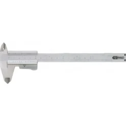 Calibre à coulisse becs doubles inox, vernier monobloc, jauge de profondeur - ét - KS Tools | 300.0510