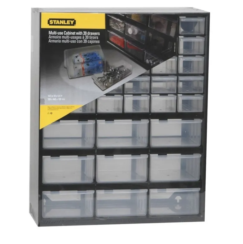 CASIER DE RANGEMENT 39 COMPARTIMENTS STANLEY 1-93-981