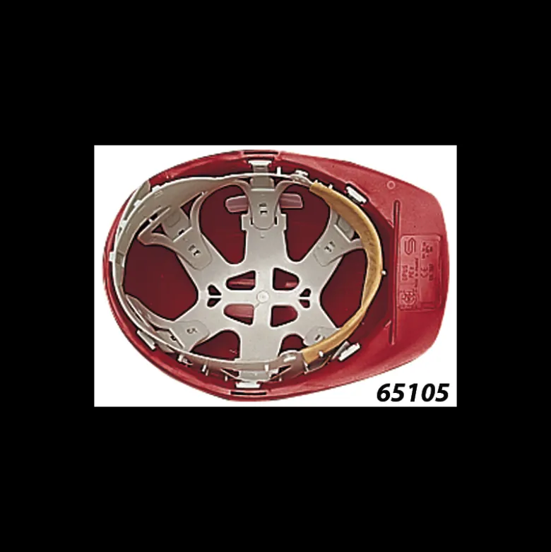 Casque de chantier blanc - bande anti-transpiration - EARLINE | 65100
