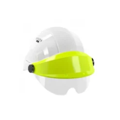 Casque de chantier Orizon Blanc avec visière jaune fluo + lunettes Taliaplast | 563717