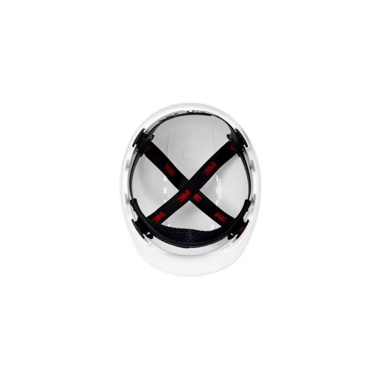 Casque de sécurité 3M™ H700 blanc, non ventilé, avec harnais standard et basane synthétique