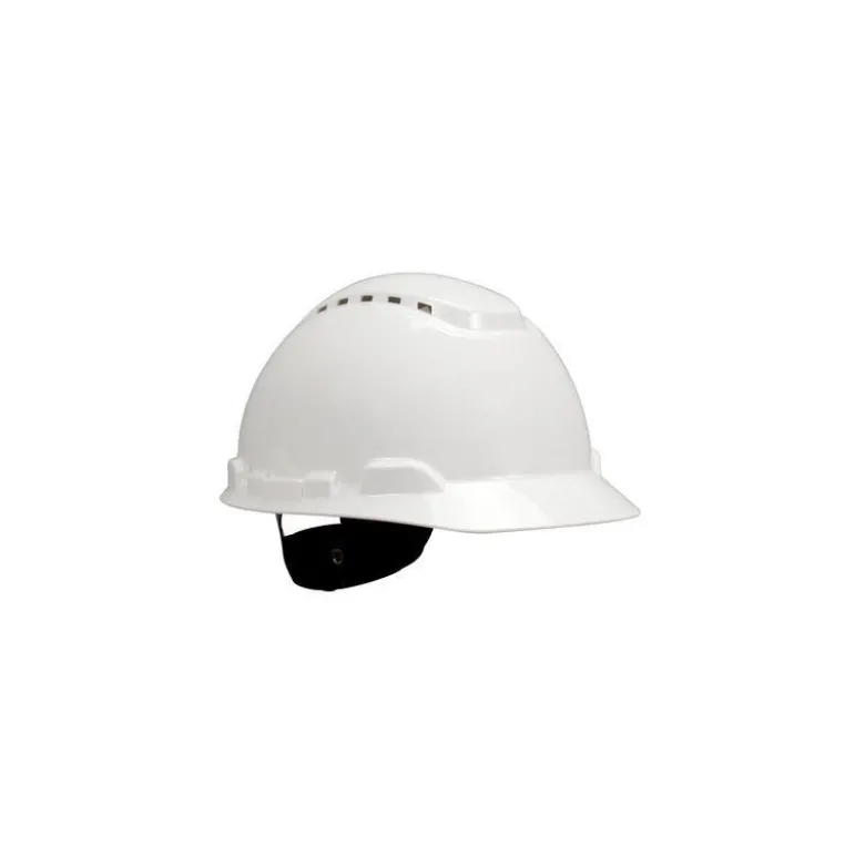 Casque de sécurité 3M™ H700 blanc, non ventilé, avec harnais standard et basane synthétique