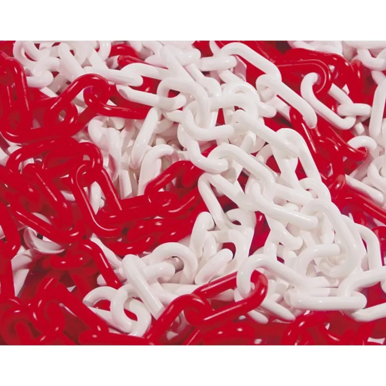 CHAINE PLASTIQUE ROUGE/BLANCHE Nø8 (ML) TALIAPLAST | 530102