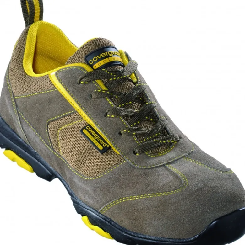 Chaussure de sécurité basse ASCANITE Low kaki et jaune Coverguard | 9ASCL