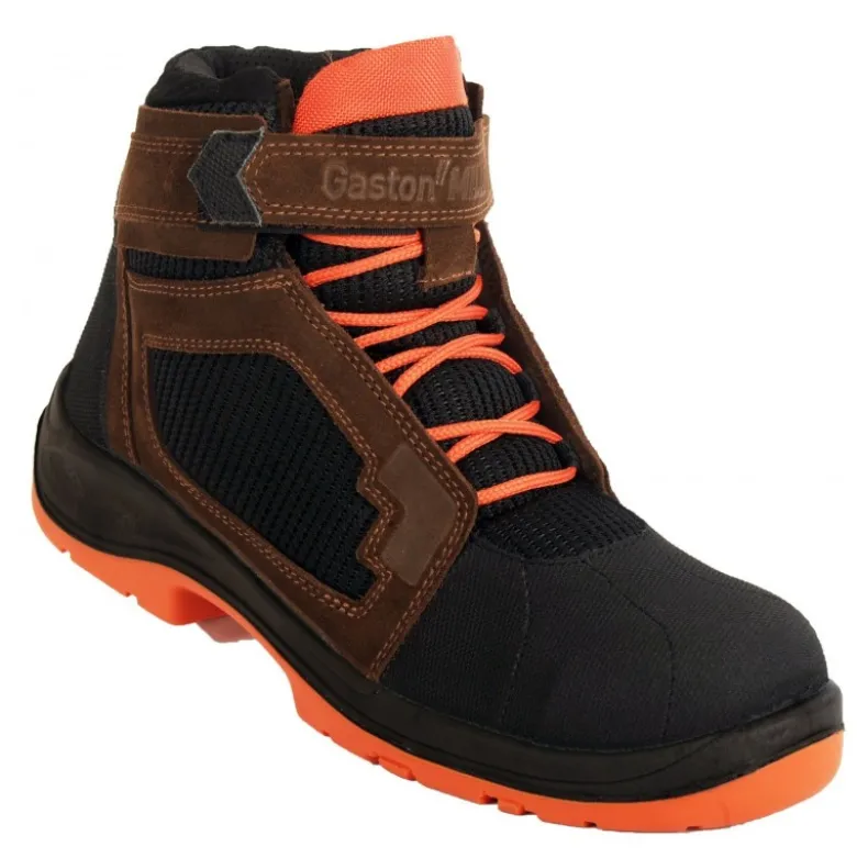 Chaussures de sécurité montantes Air Top Orange - S1P SRC ESD - Gaston Mille | AHHO1
