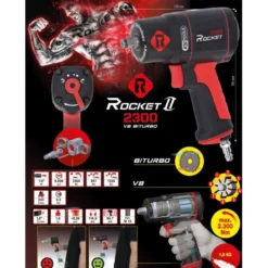 Clé à chocs pneumatique ROCKET 1/2'' II 2.300 Nm - KSTools | 512.0002