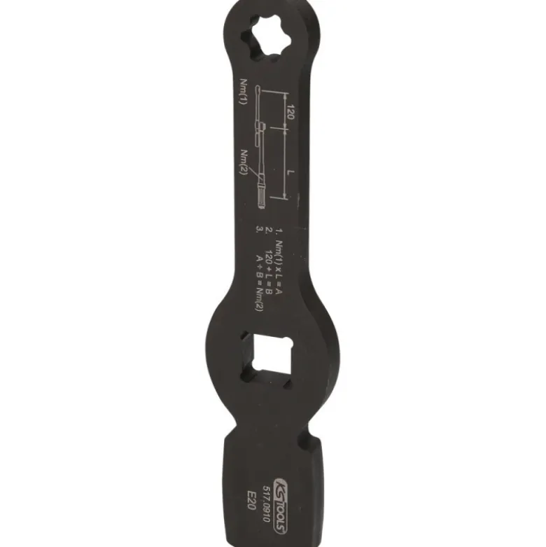 Clé à chocs TORX E 3/4'' avec 2 surfaces d'impact, E20 - KSTools | 517.0910