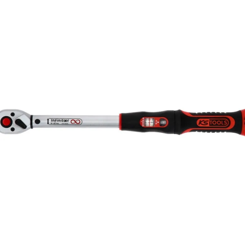 Clé dynamométrique INFINITOOL 3/8'' à cliquet réversible, 10-50 Nm - KSTools | 516.9022