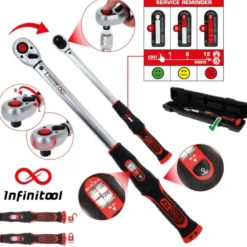 Clé dynamométrique INFINITOOL 3/4'' à cliquet réversible , 110-550 Nm - KSTools | 516.9090