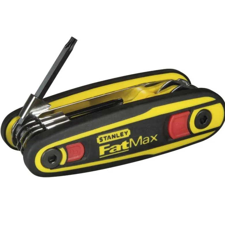 CLE MALE TORX SUR SUPPORT VERROUILLABLE - JEU DE 8 PIÈCES STANLEY FATMAX 0-97-553