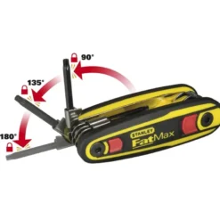 CLE MALE TORX SUR SUPPORT VERROUILLABLE - JEU DE 8 PIÈCES STANLEY FATMAX 0-97-553