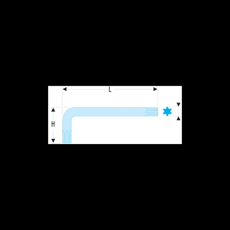 Clé mâle courte Torx T8 Facom | 89.8