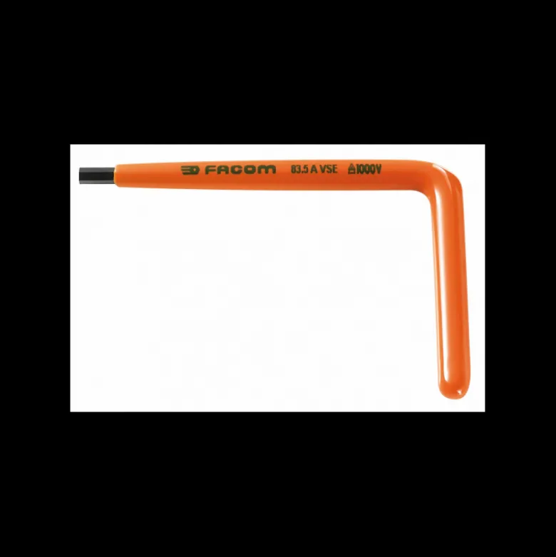 Clé mâle 12mm coudées isolée 1000 Volts - FACOM FRANCE | 83.12AVSE